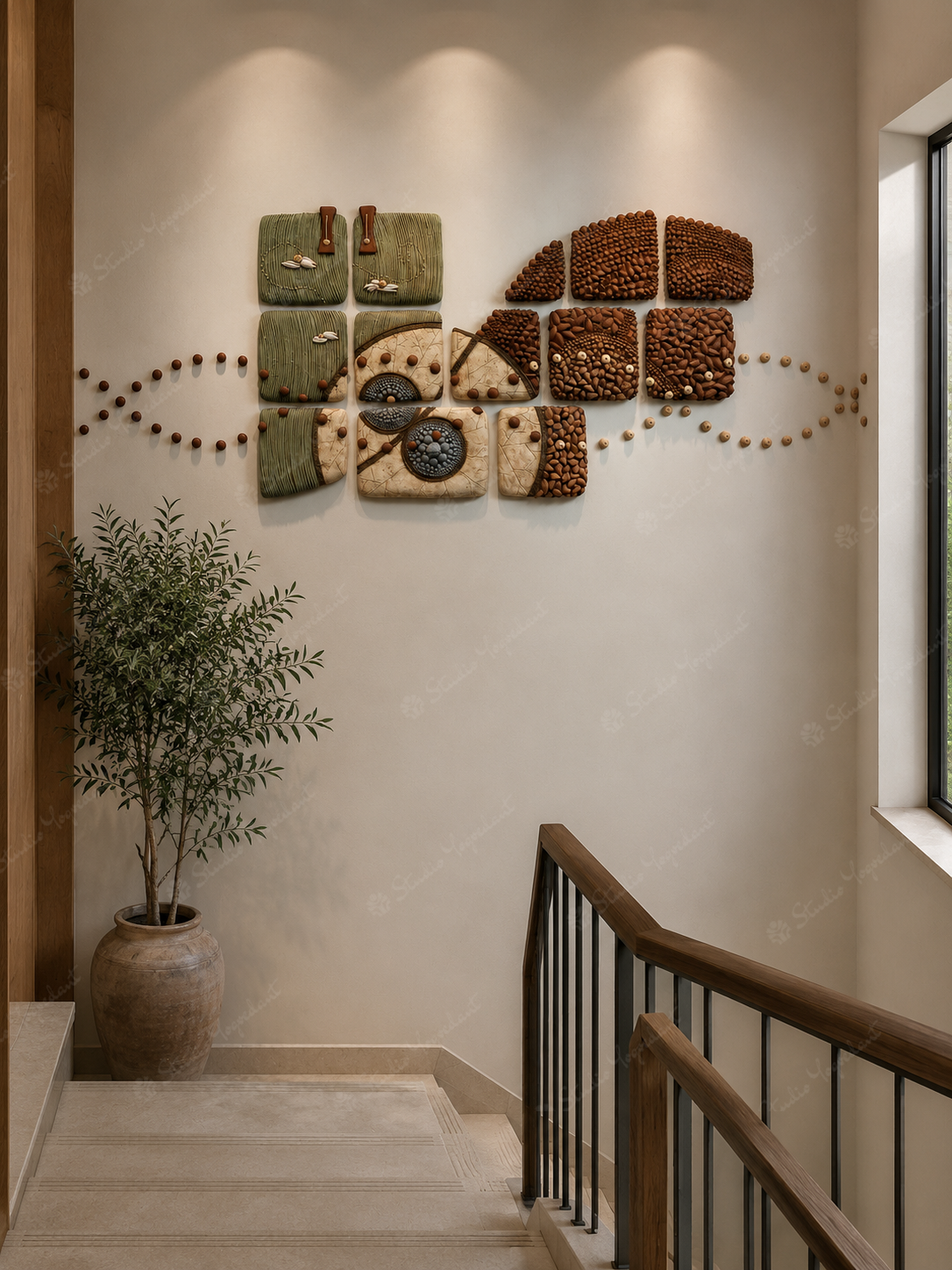 Seed Mosaic Wall Art