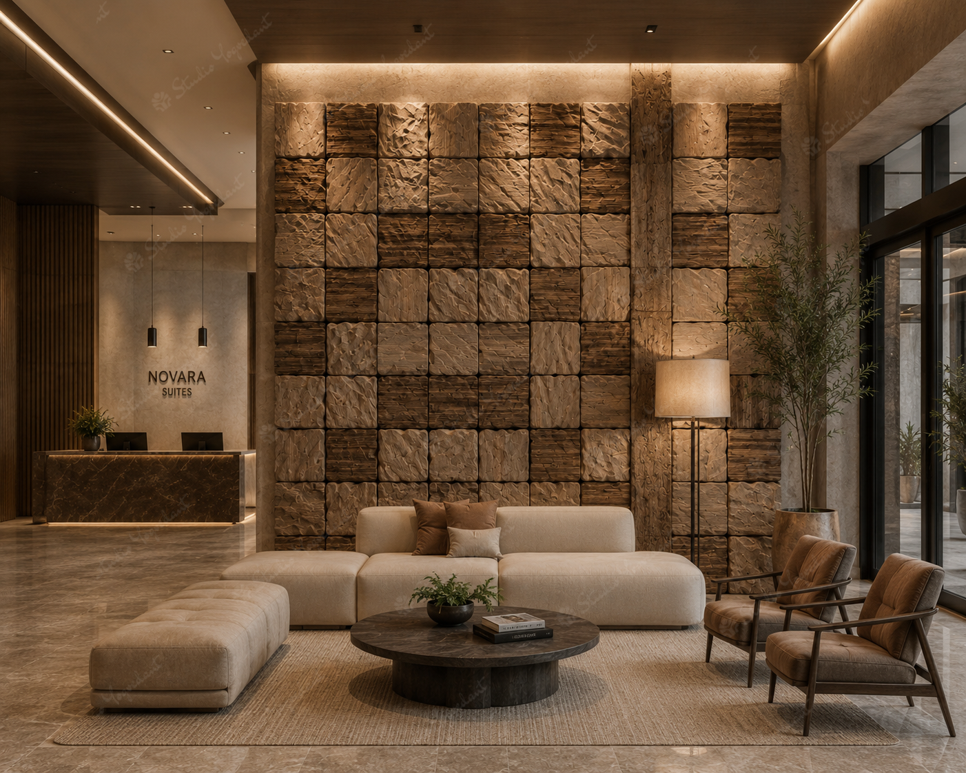 Stone Block Wall Installation - Image 2
