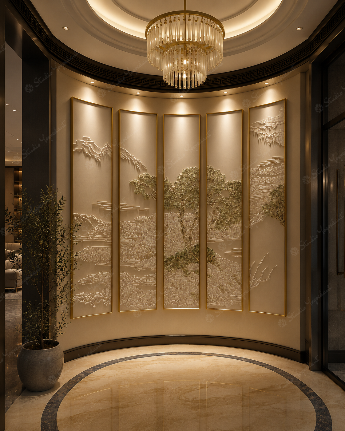 The Sculpted Mountain Horizon Panels