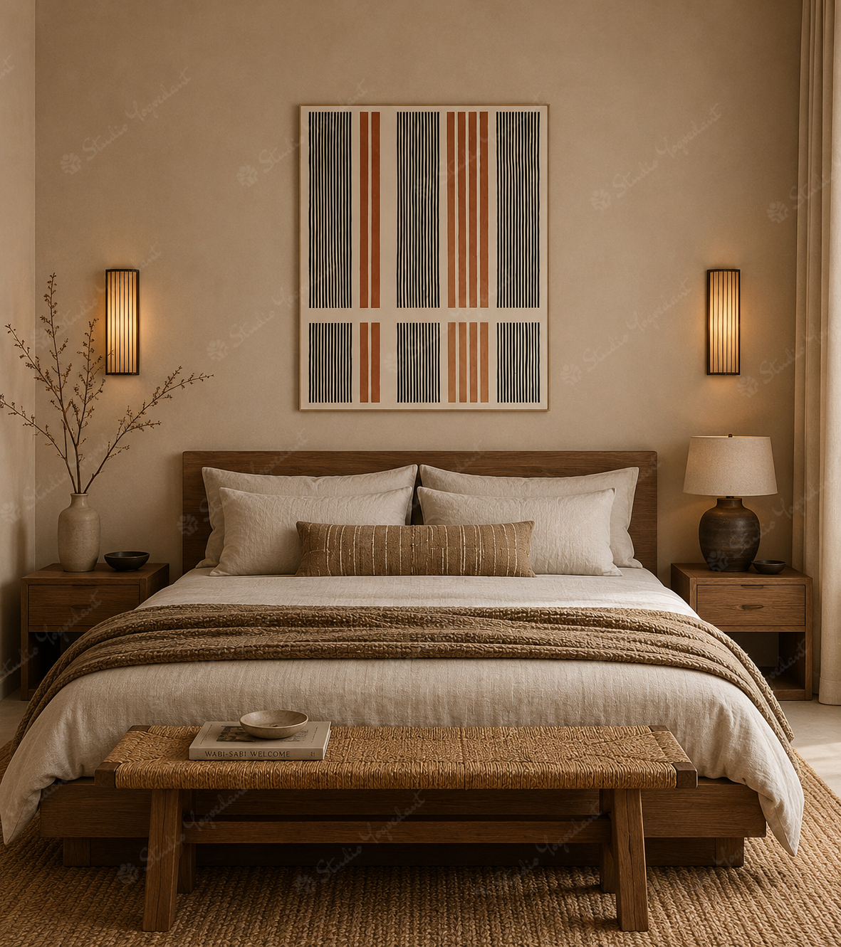 Striped Folk Canvas