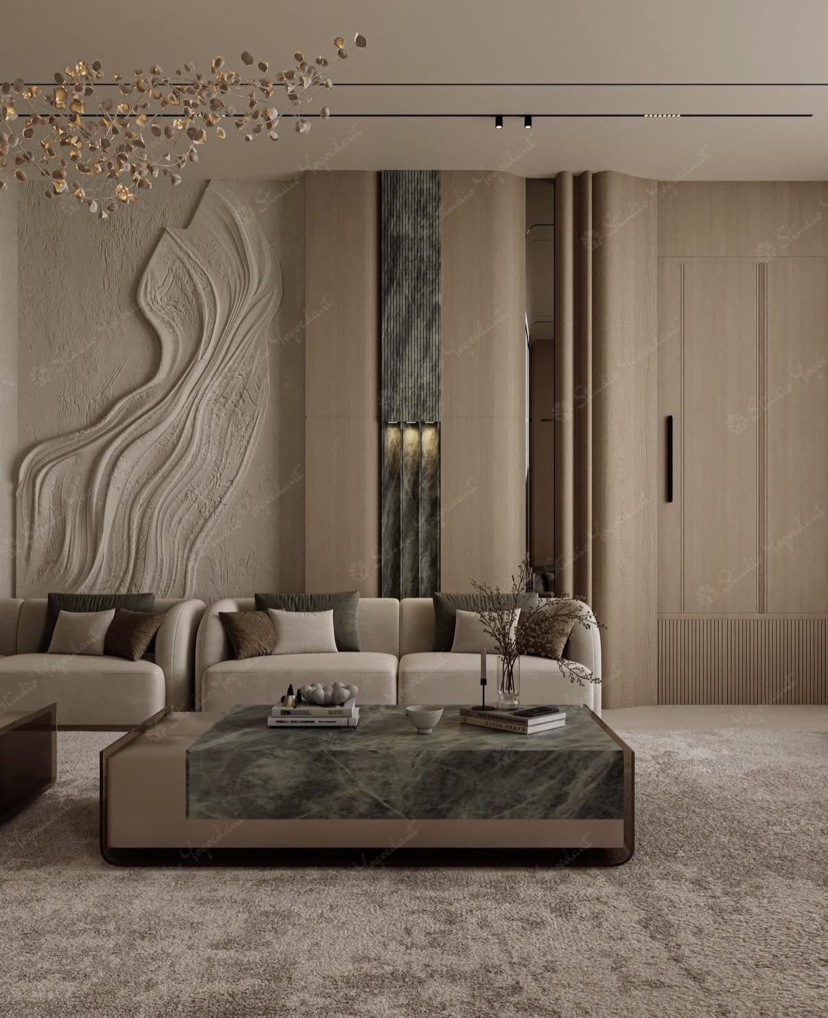 Flowing Wave- Plaster Wall Art - Image 2