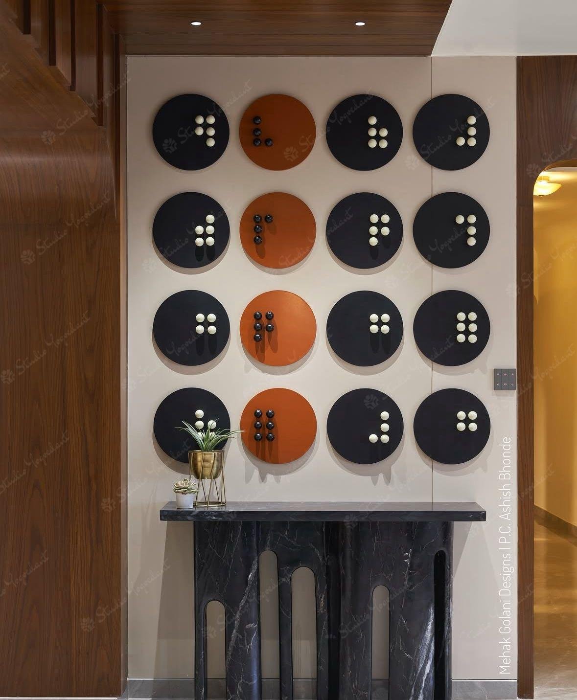 Modern Terracotta Domino Matrix