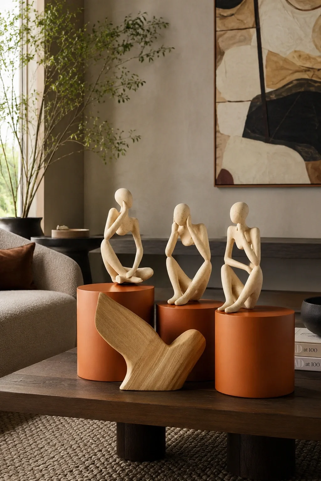 Three Humans Figurative Sculpture