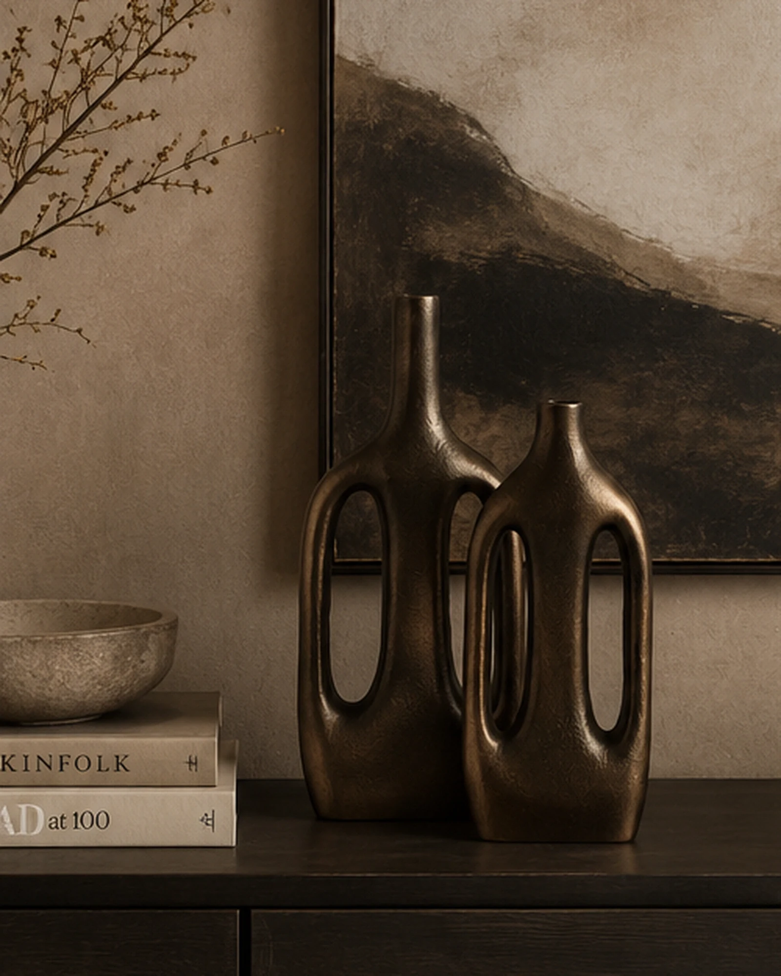 Heniya Linked Vase Set of 2 - Image 2