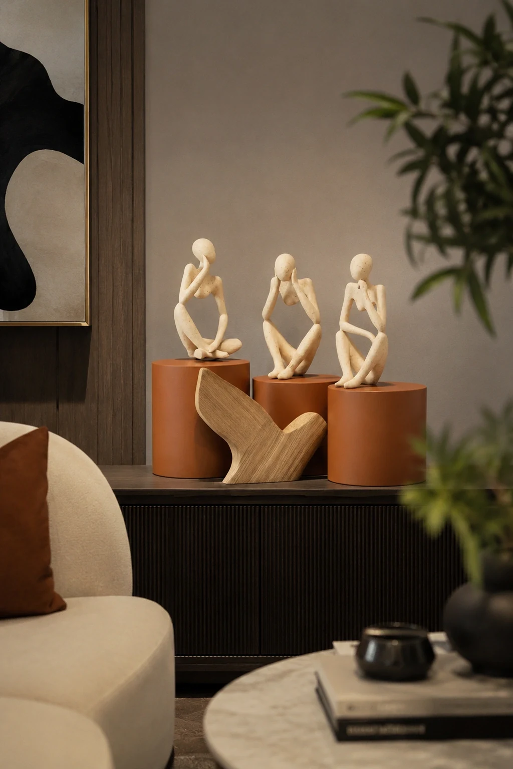Three Humans Figurative Sculpture - Image 2