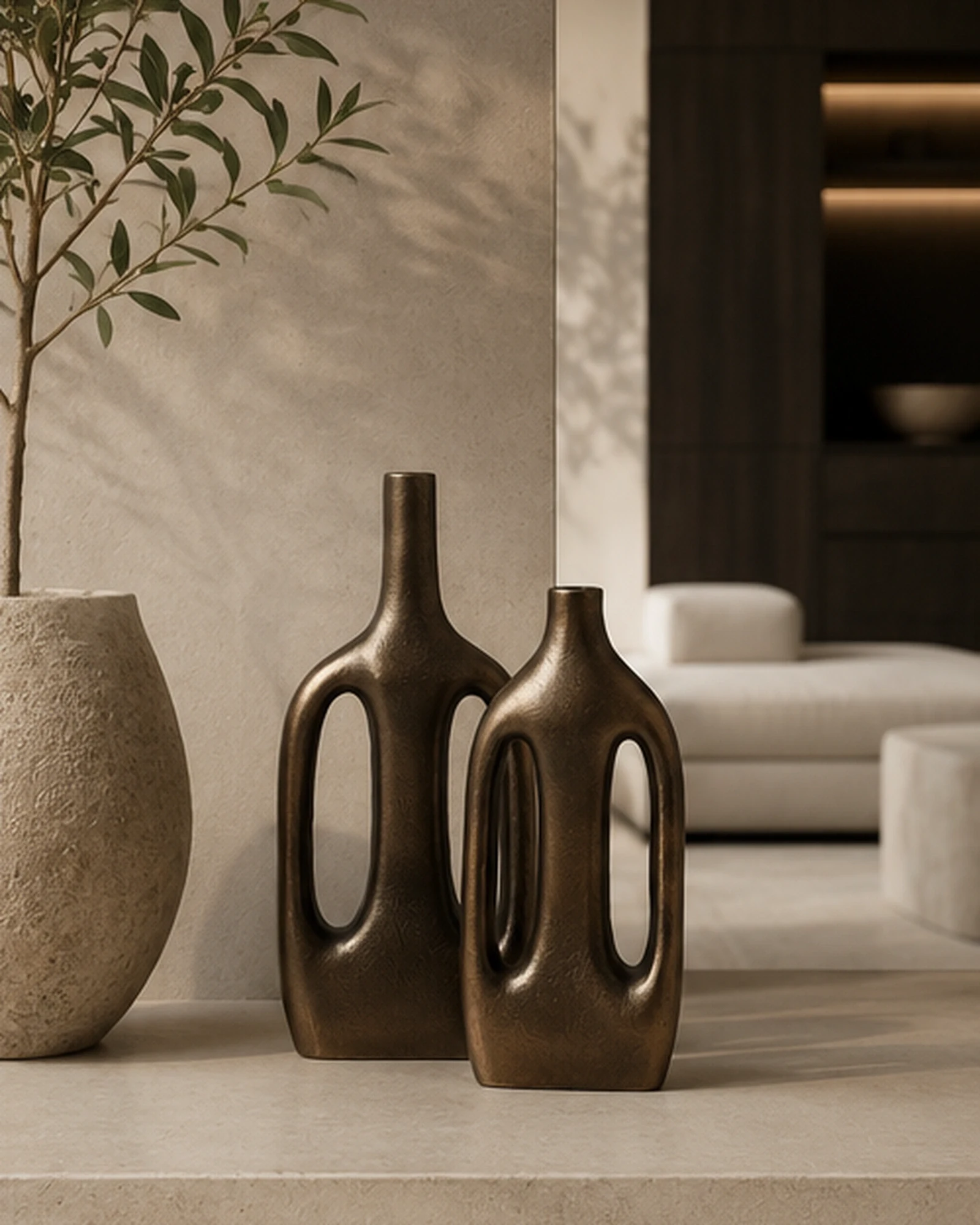 Heniya Linked Vase Set of 2