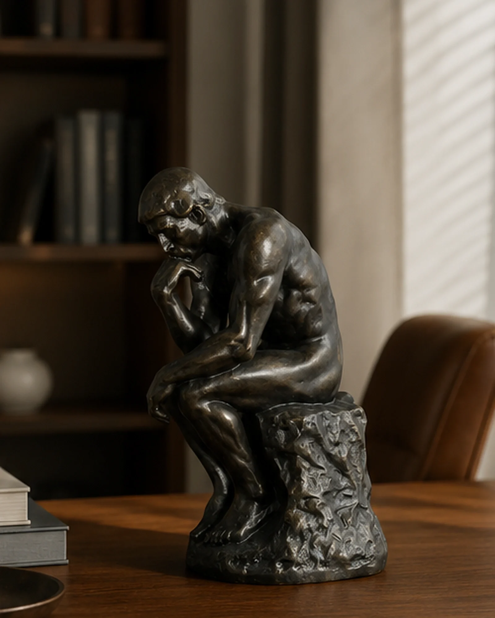 Museum Thinker Figurine Sculpture - Image 2
