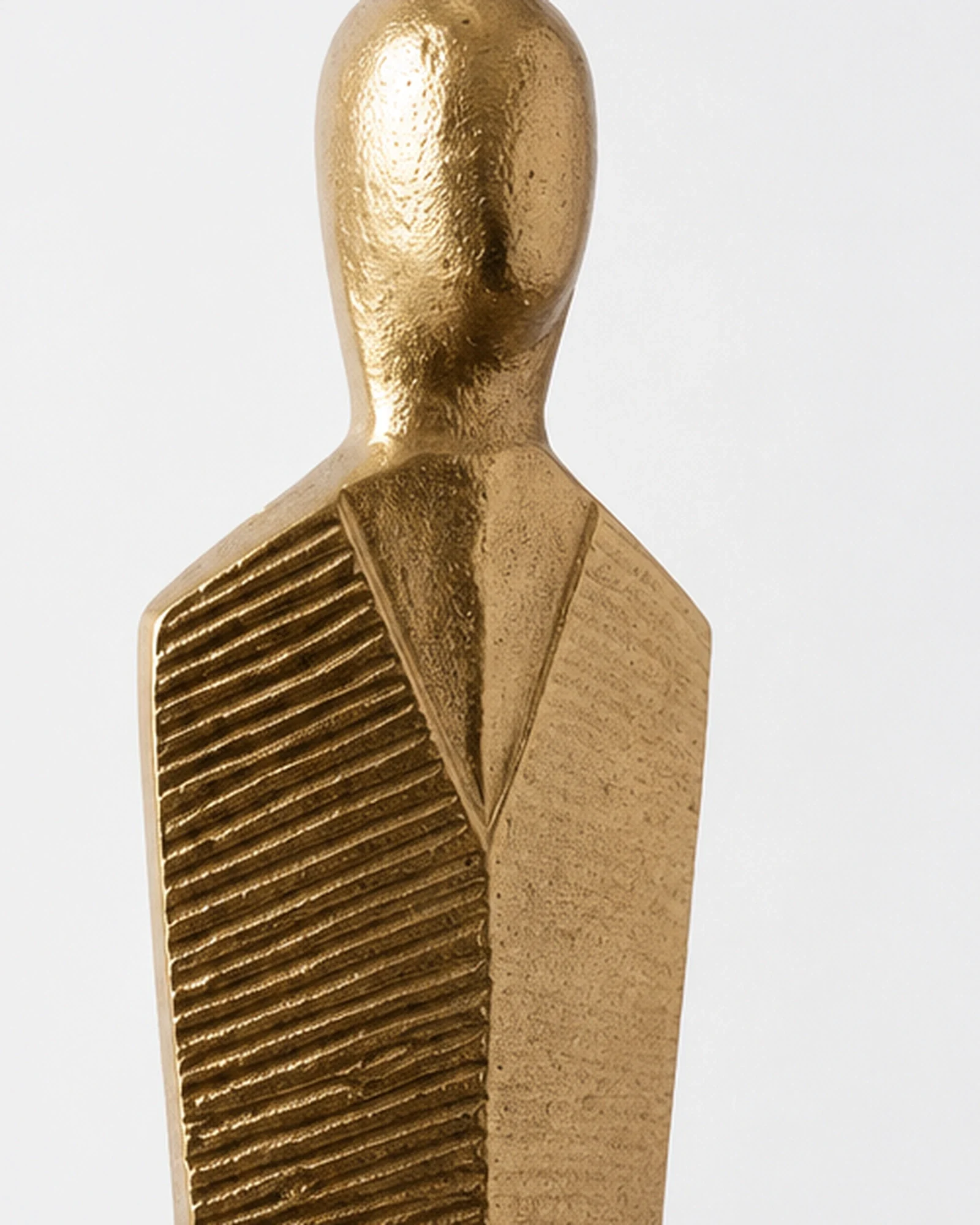 Golden Pedestal Figurine Sculpture - Image 4