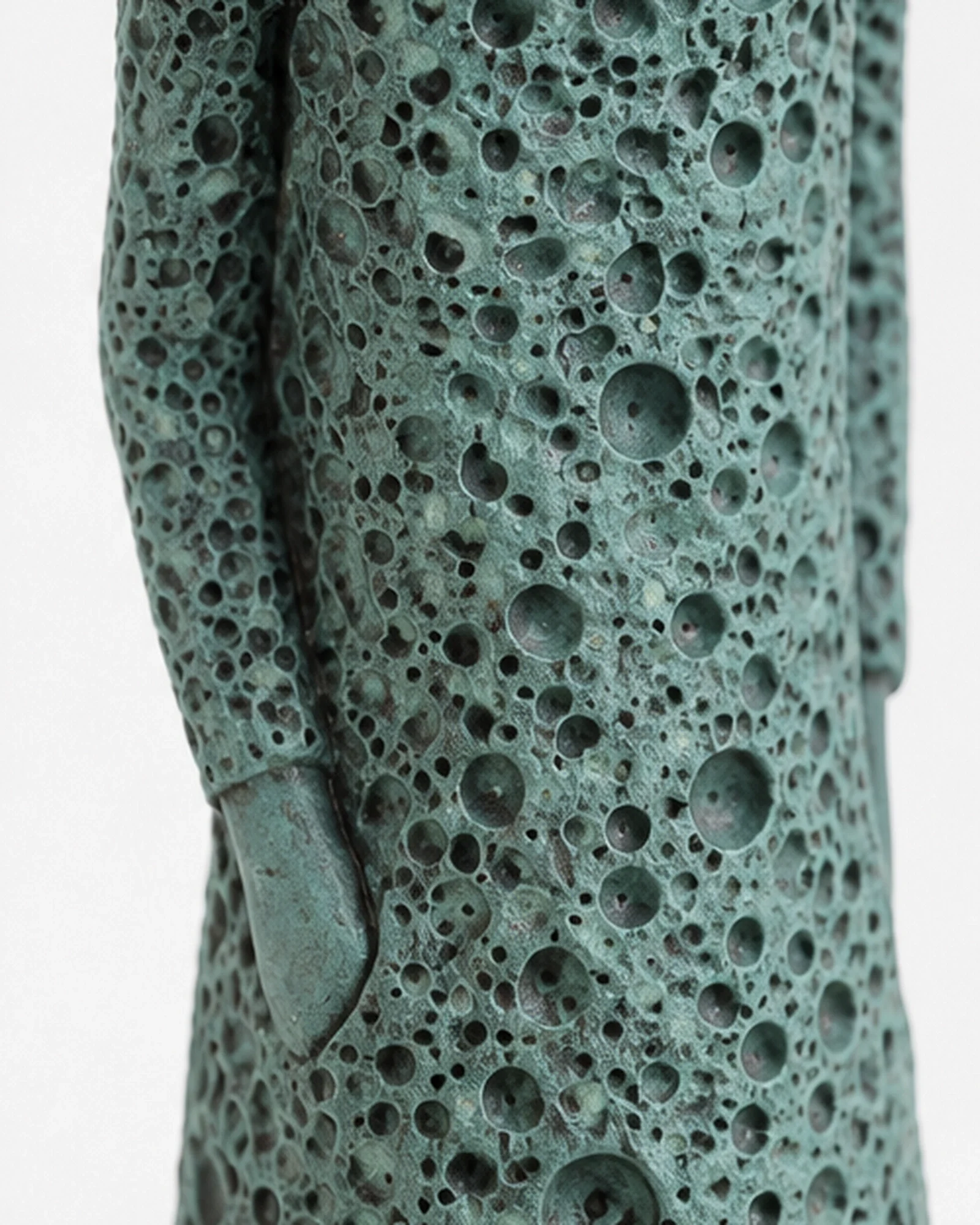Turquoise Peacock Silhouette Sculpture - Image 3