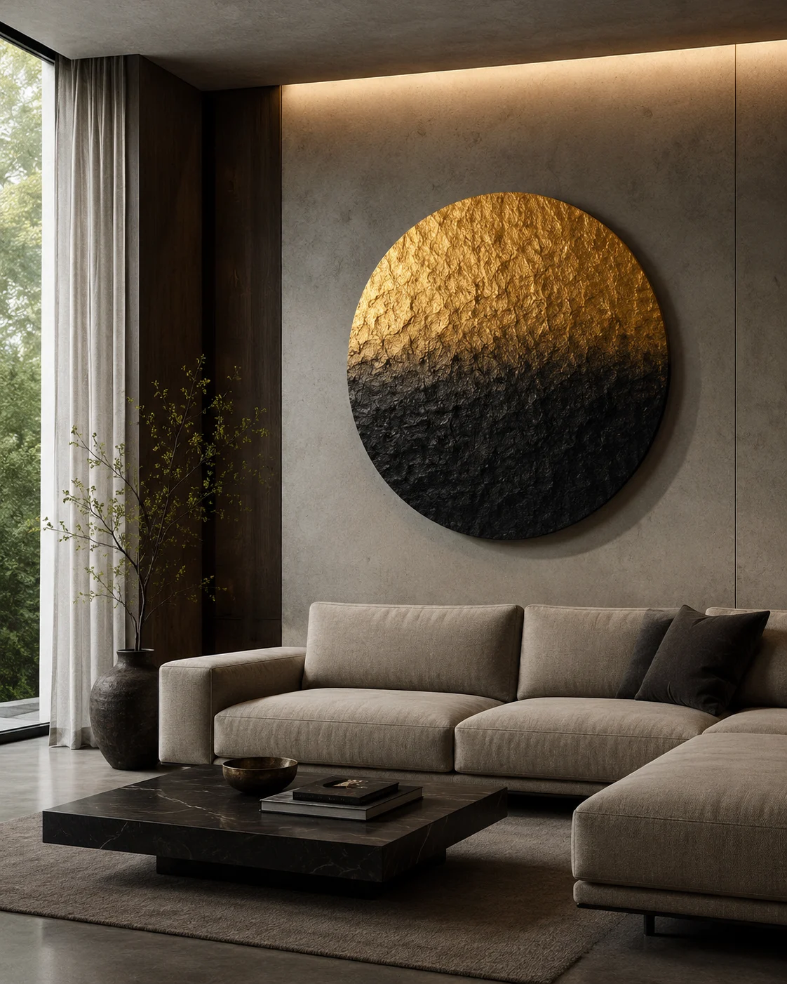 Sunset Ombre Circular Relief - Image 2