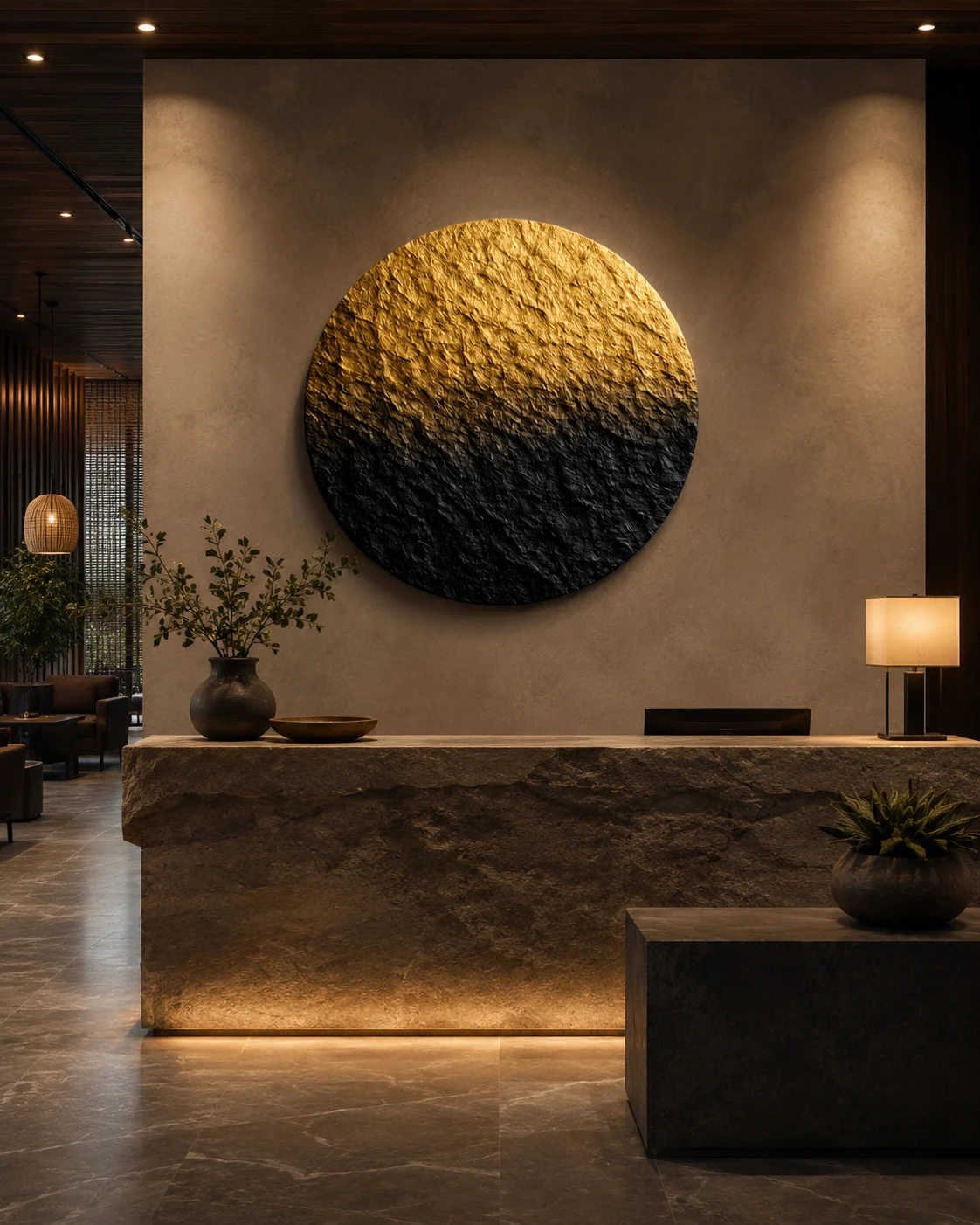 Sunset Ombre Circular Relief - Image 3