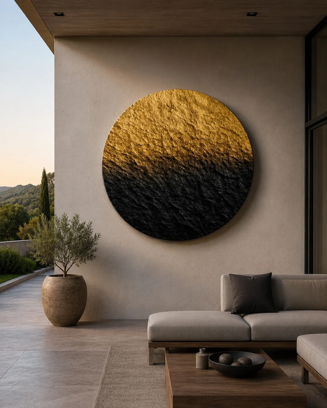 Sunset Ombre Circular Relief - Image 4