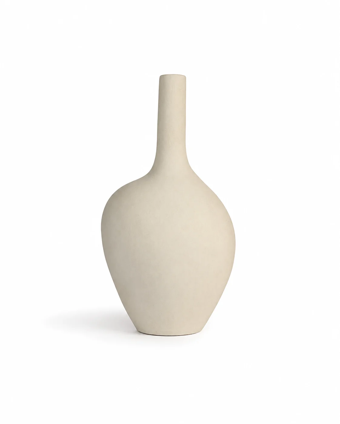 White Terracotta Minimal Vase - Image 4