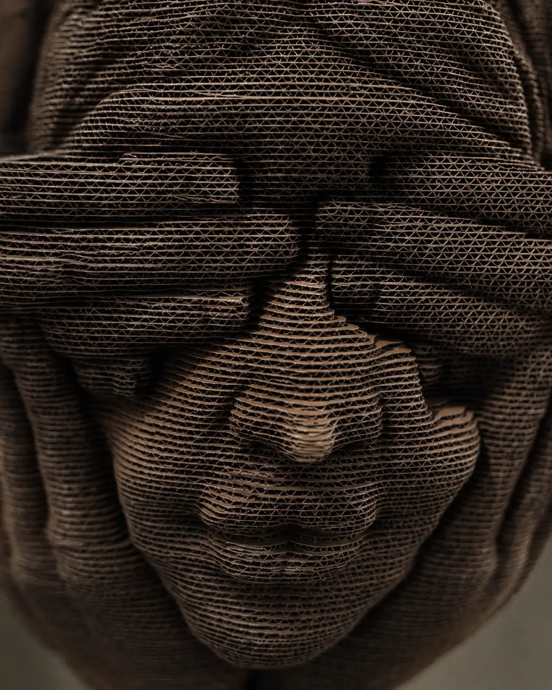 Charcoal Buddha Head Collectible Sculpture - Image 4