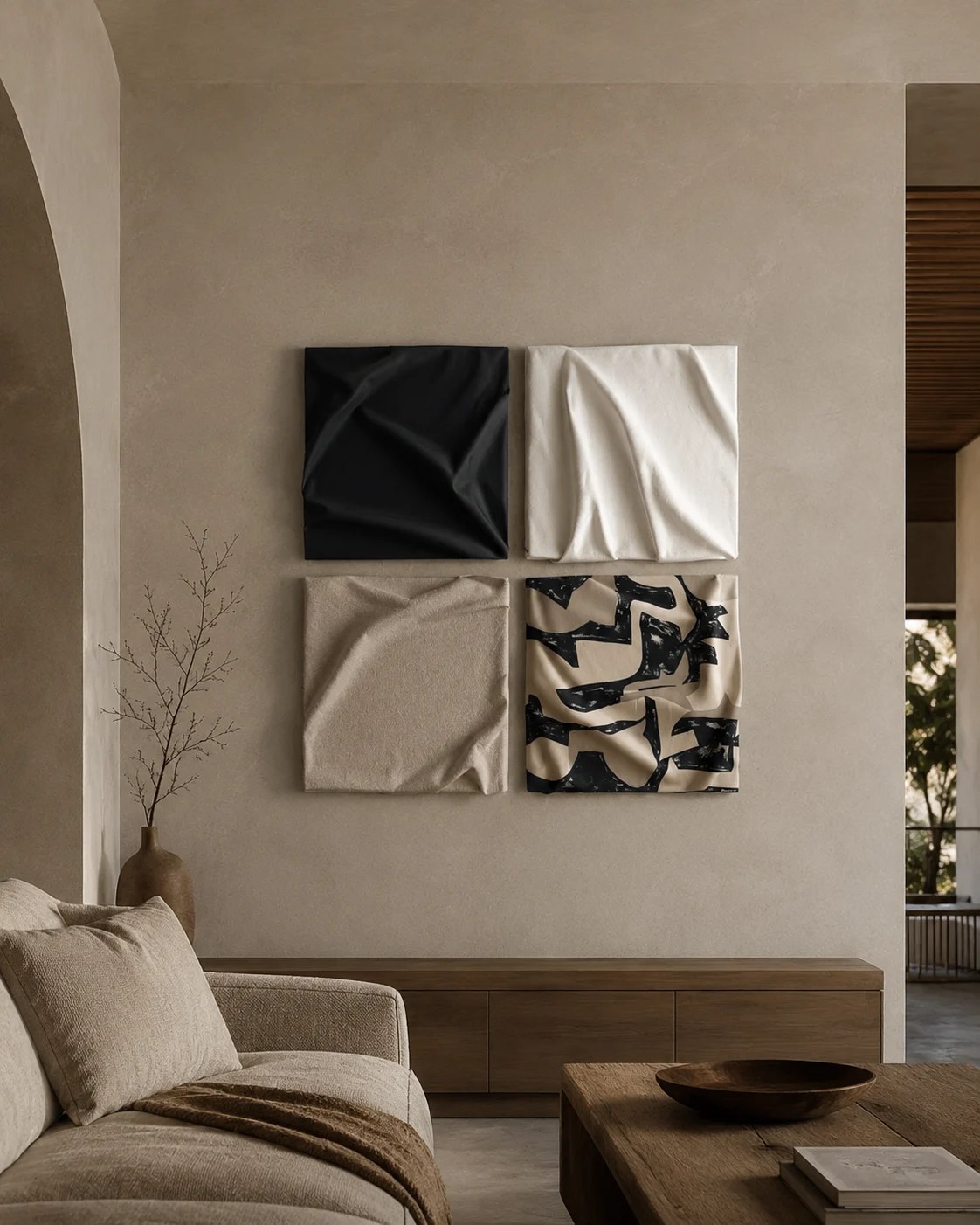 Monochrome Folded Tile Quadrant - Image 4