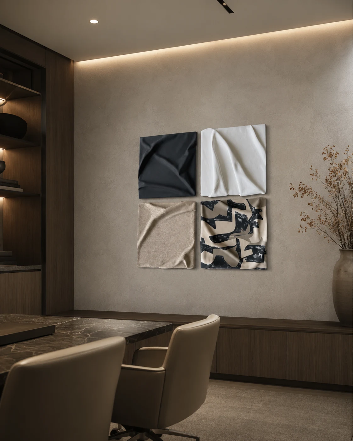 Monochrome Folded Tile Quadrant - Image 3