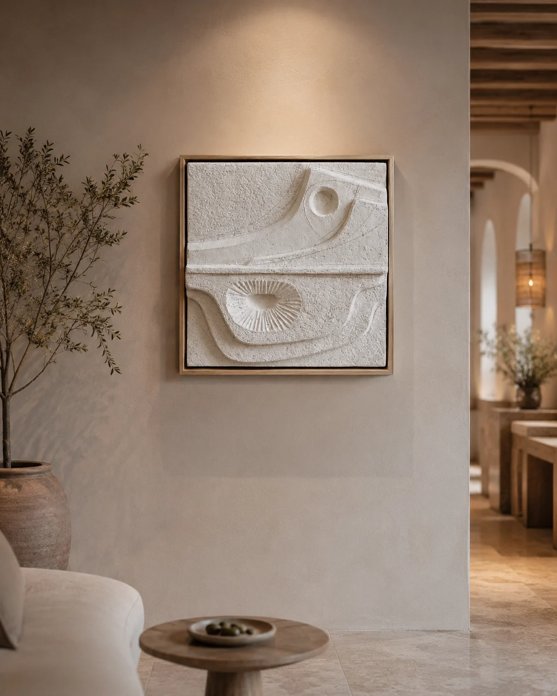 Small Abstract Relief Tile II - Image 3