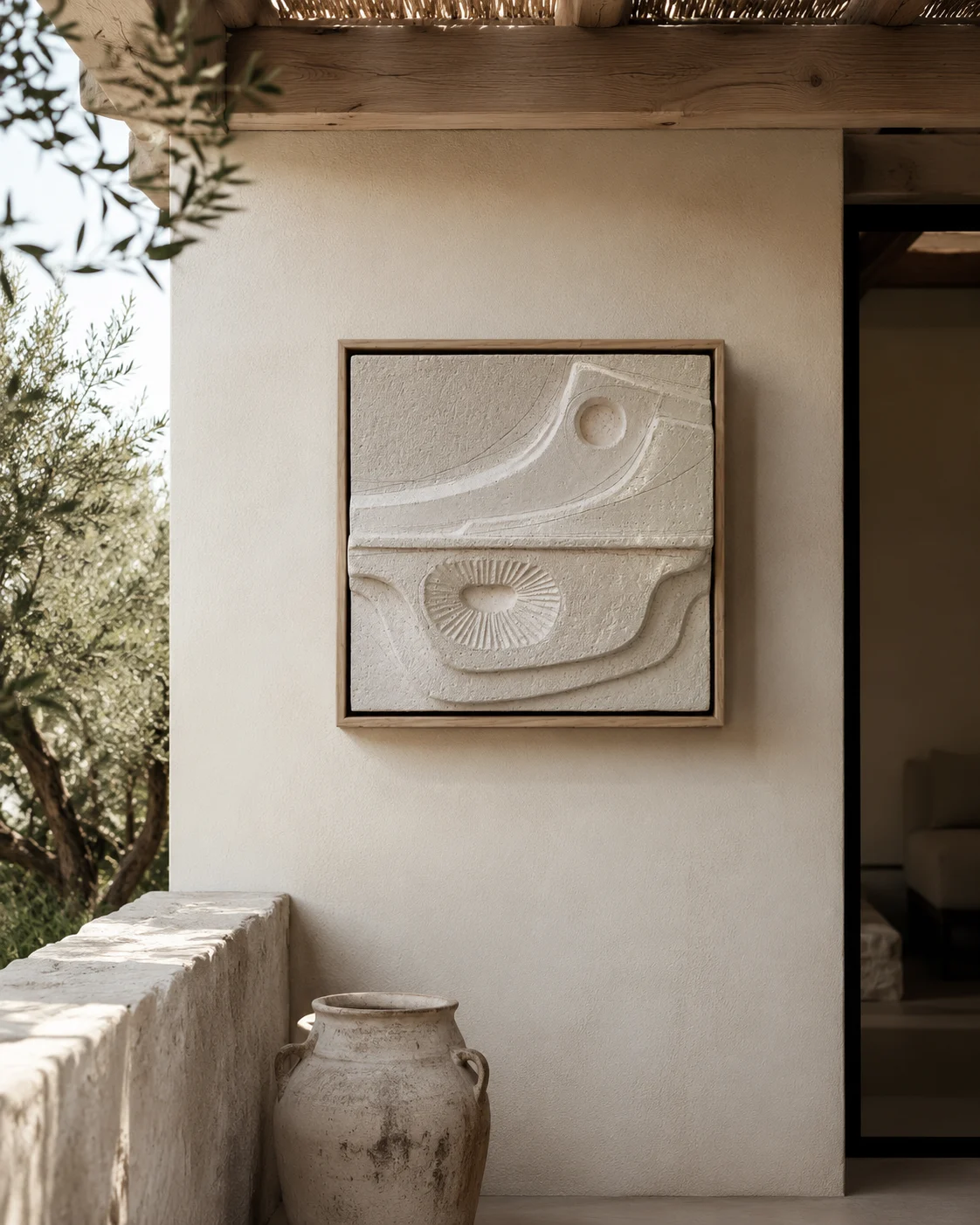 Small Abstract Relief Tile II - Image 2