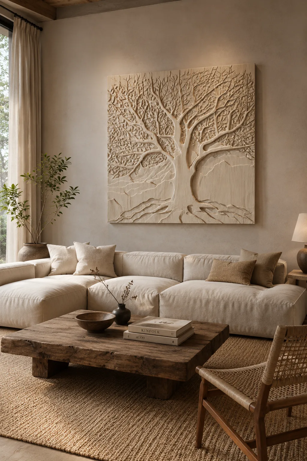 Tree of Life Textured Wall Relief - Image 2