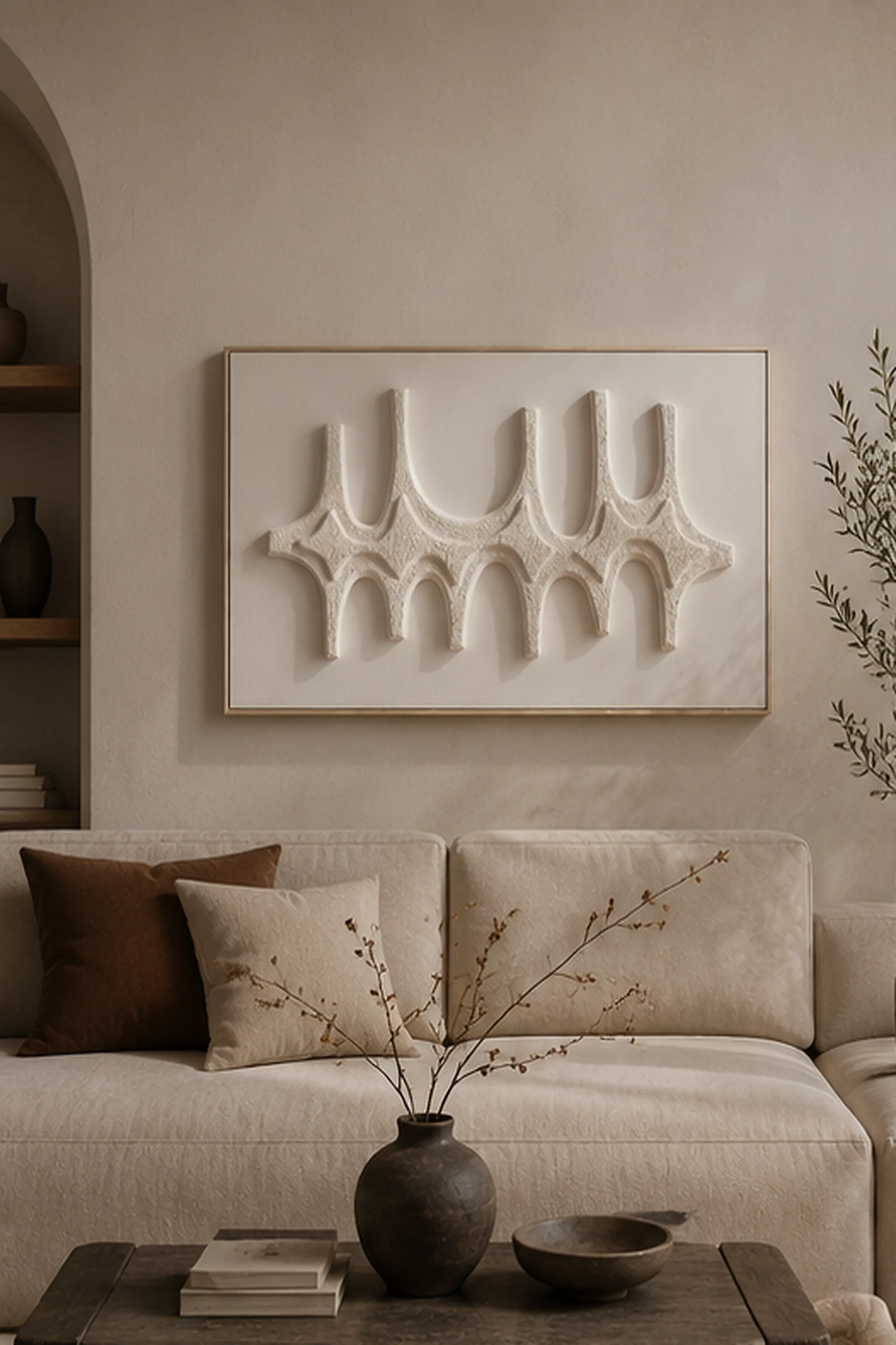 White Arcade Relief Panel - Image 4