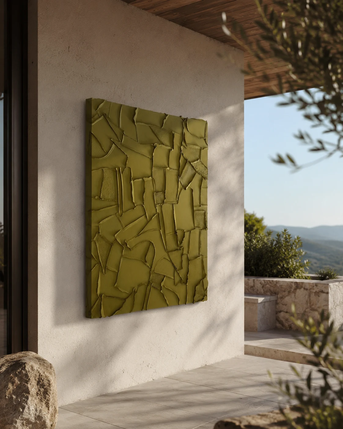 Olive Fragment Relief Panel - Image 3