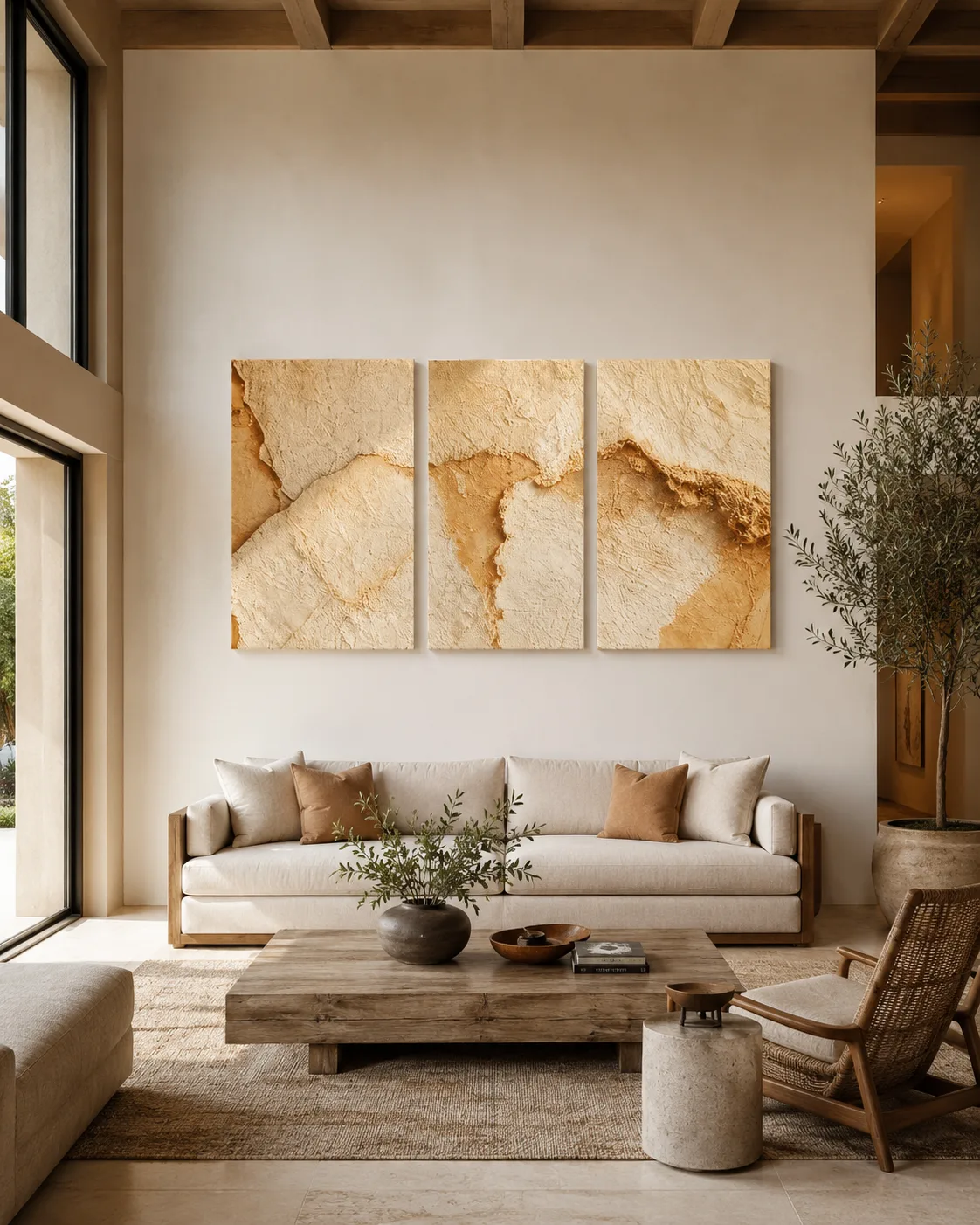 Sandstone Fragment Triptych