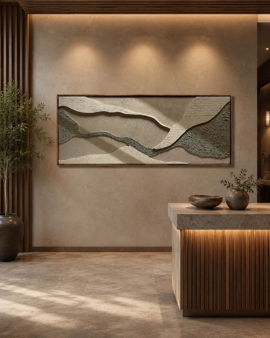 Layered Stone Landscape Relief - Image 3