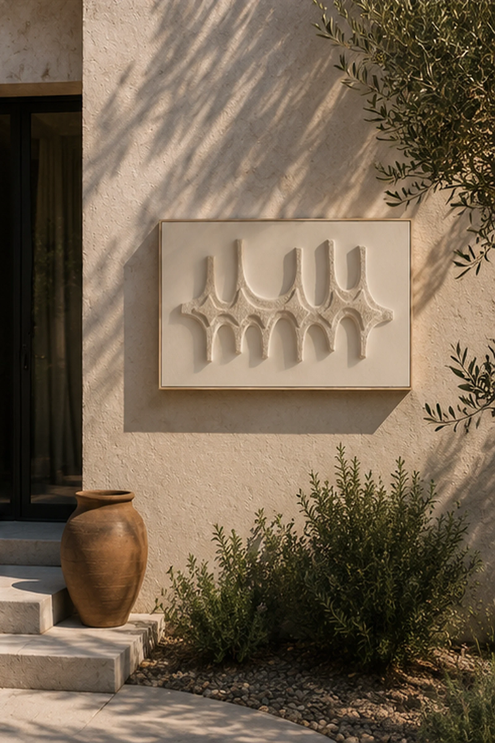 White Arcade Relief Panel - Image 2