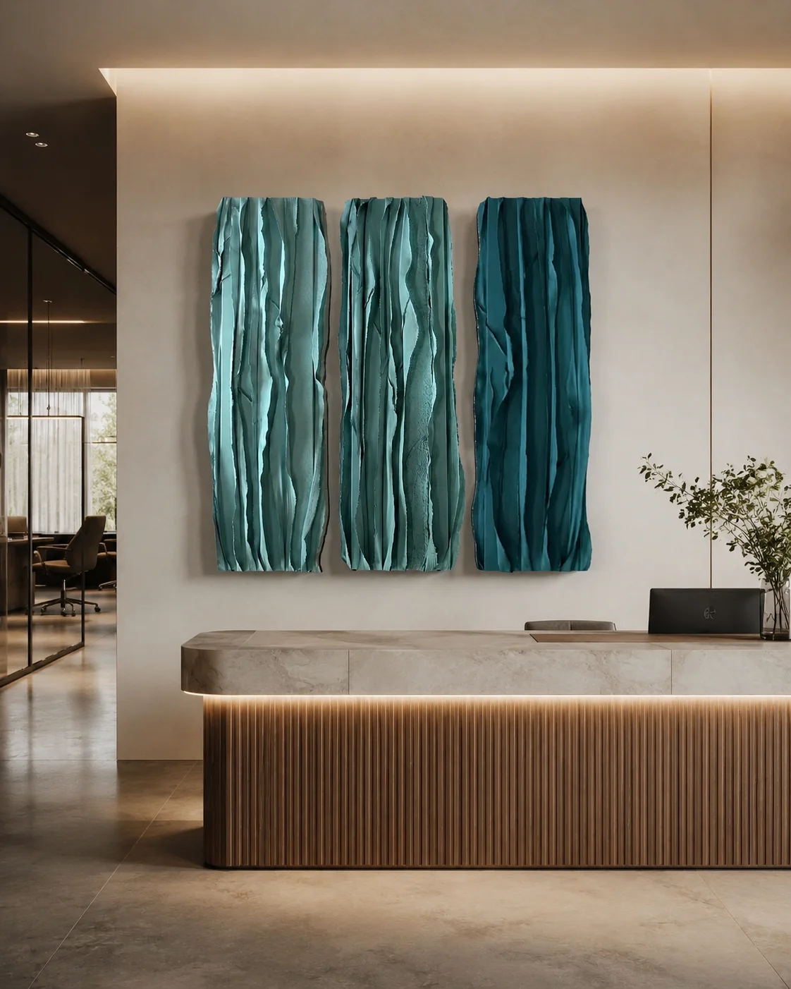 Teal Vertical Flow Relief Set - Image 4