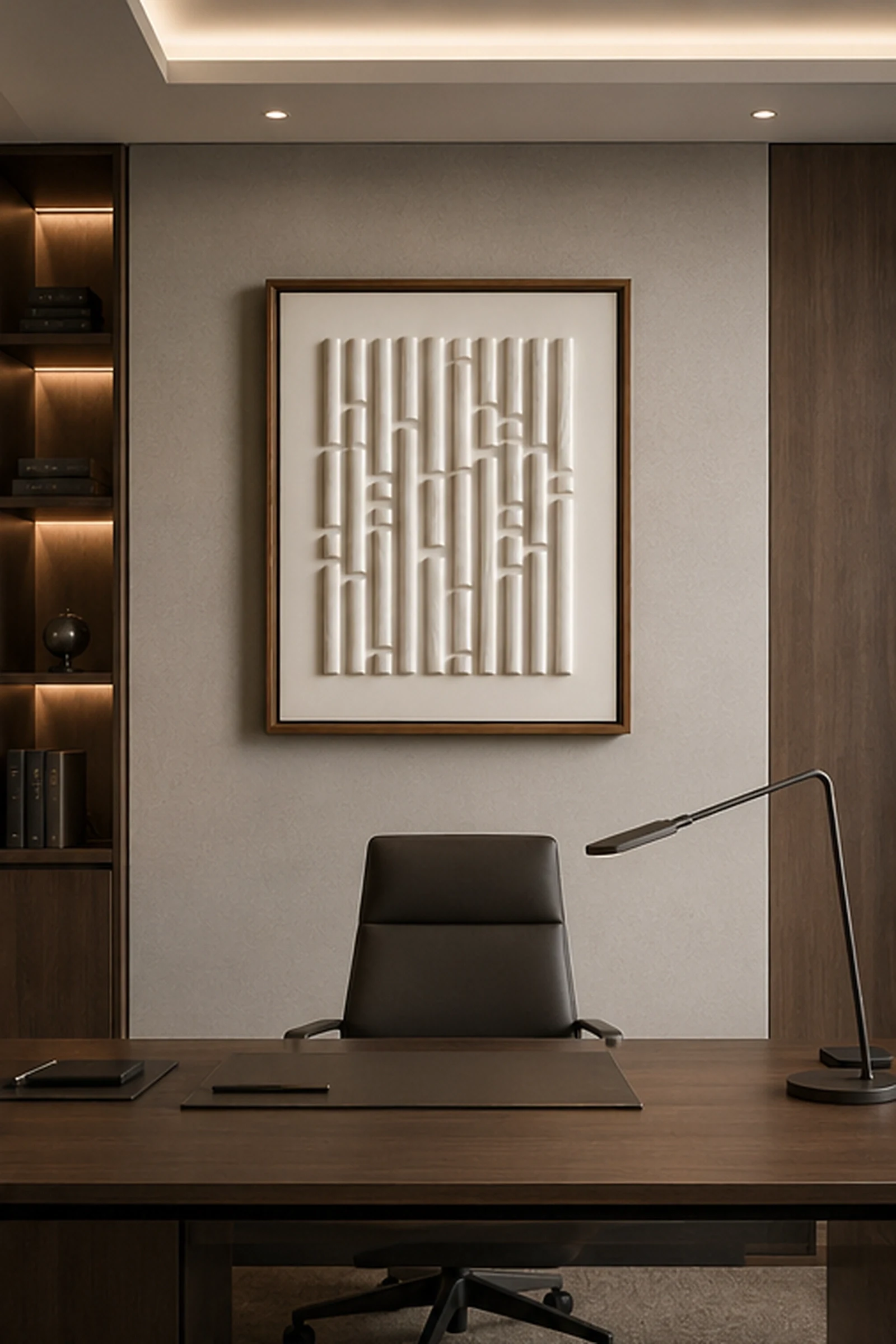 Vertical Reed Line Artwork - Image 4