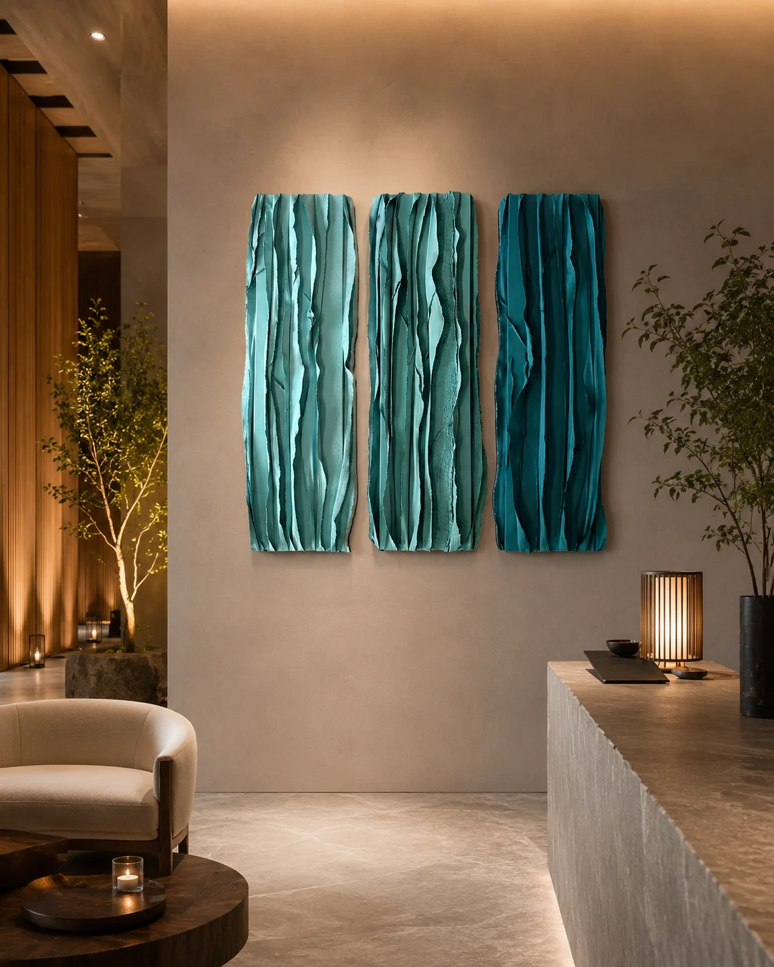 Teal Vertical Flow Relief Set