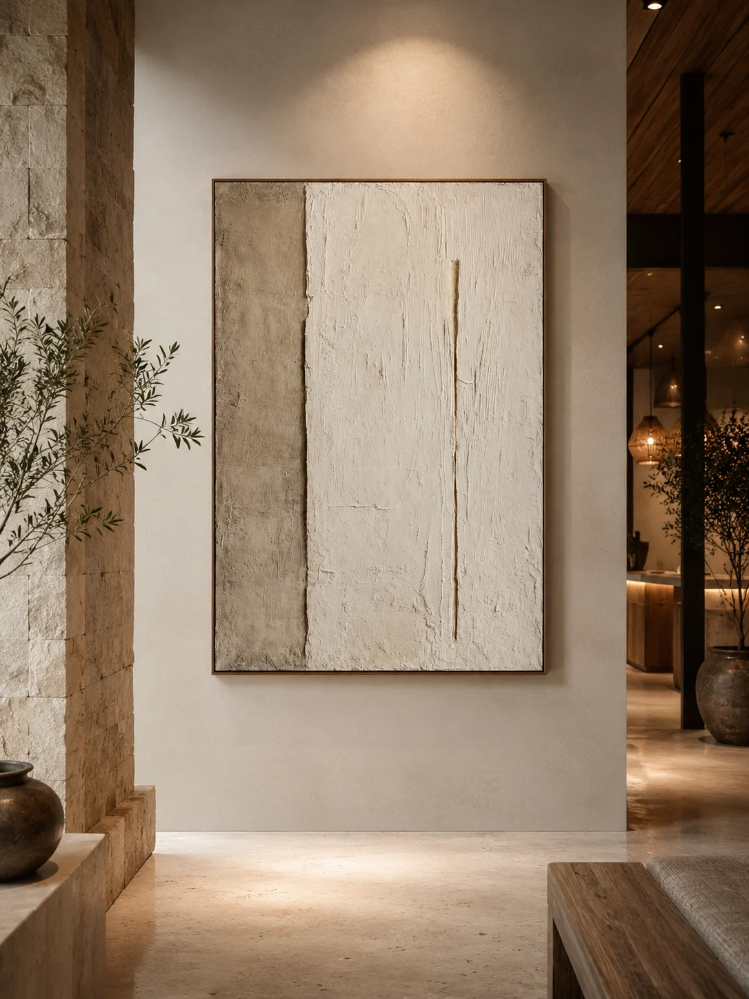 Minimal Stone Texture Panel