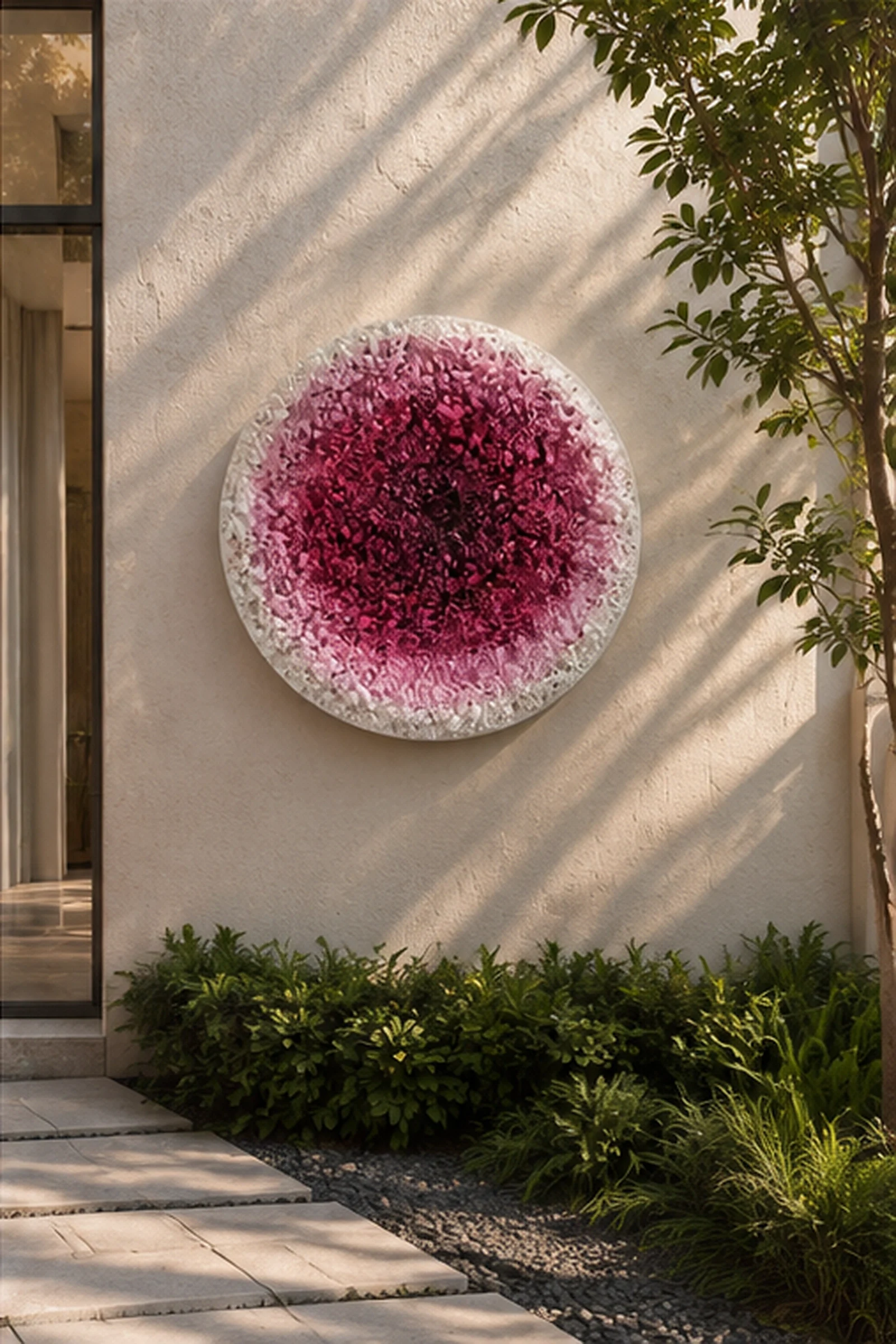 Blush Burst Circular Wall Art - Image 2