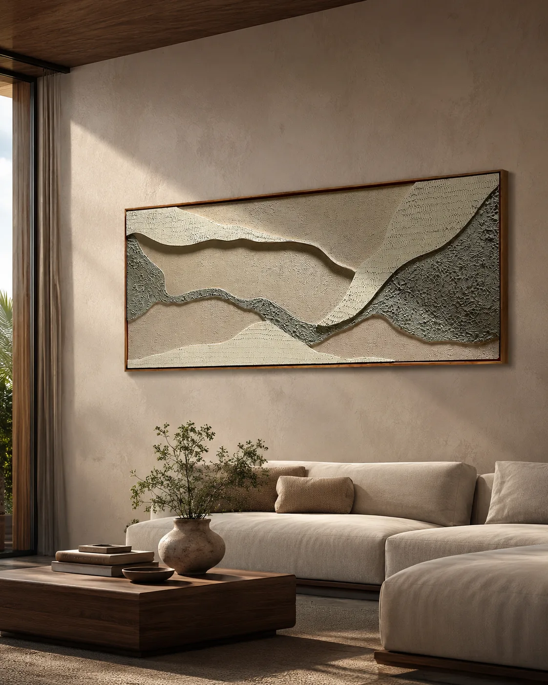 Layered Stone Landscape Relief