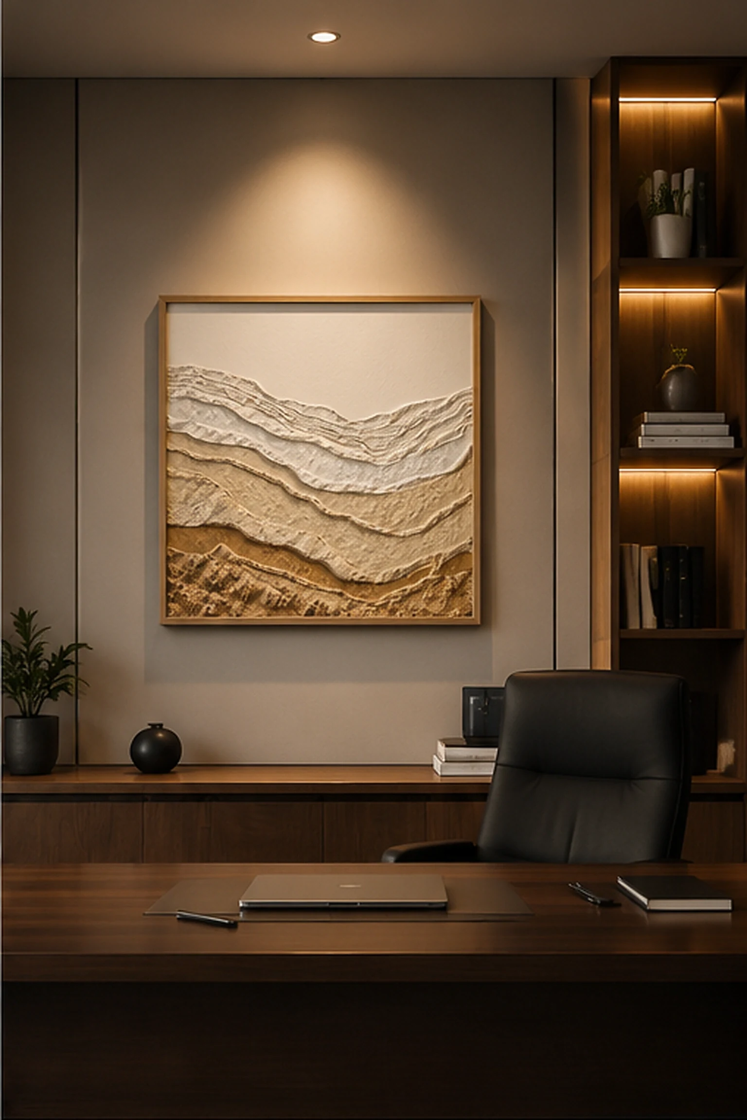 Layered Sandstone Landscape Panel