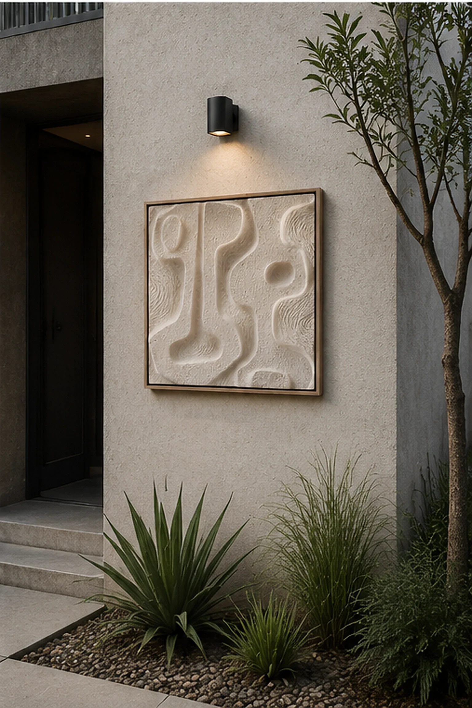 Evolution Cream Relief Tile - Image 3