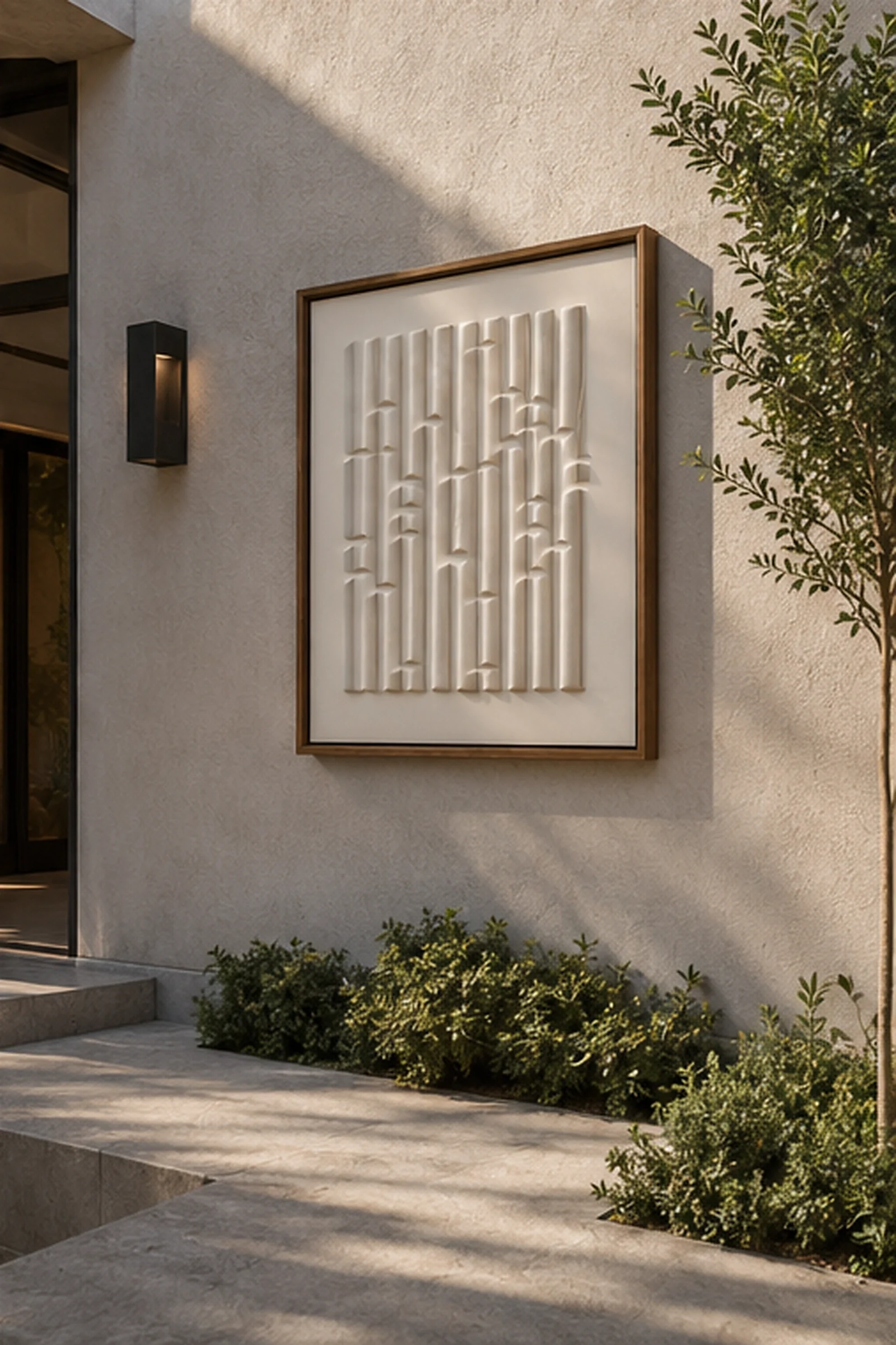 Vertical Reed Line Artwork - Image 3