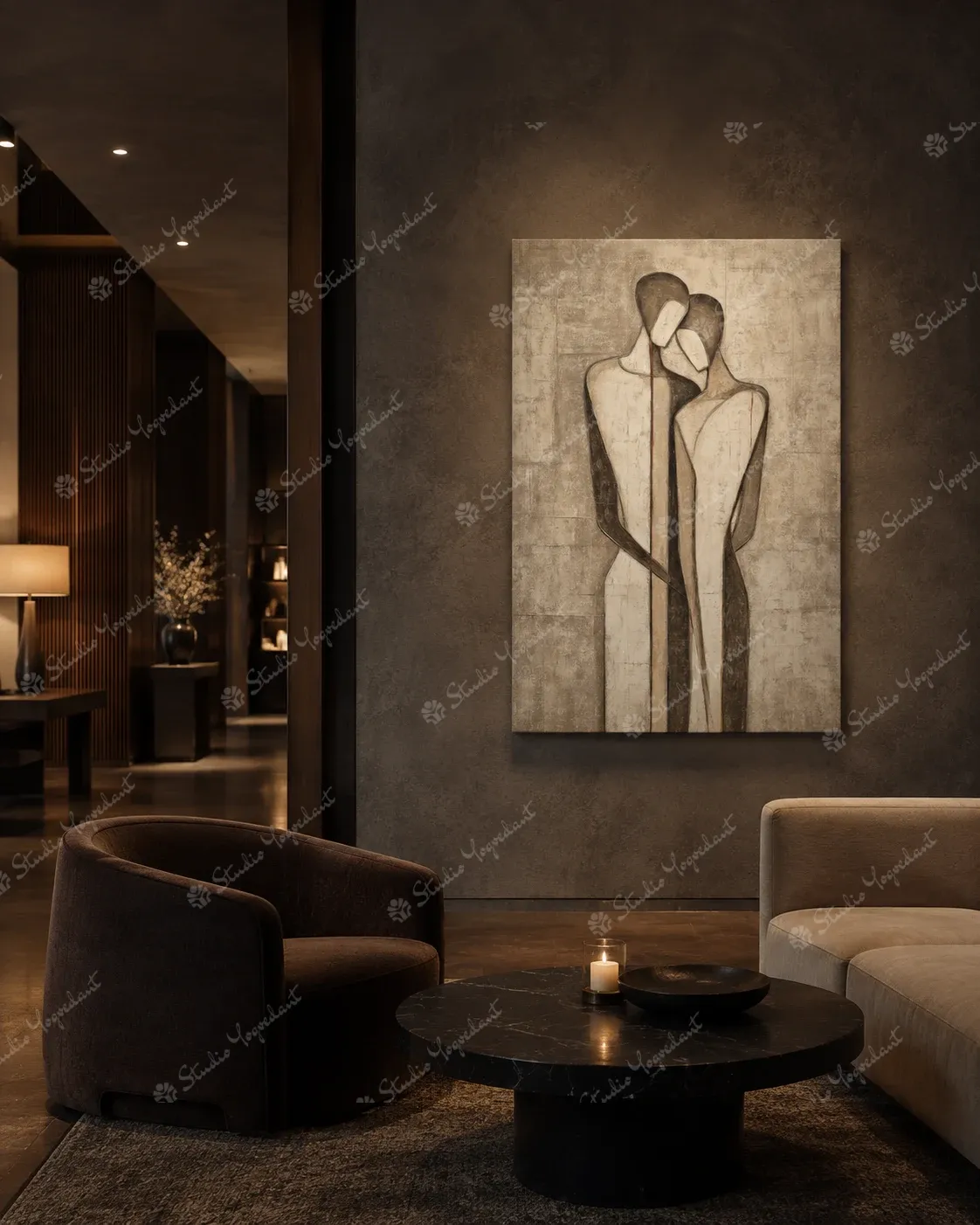 Modern Minimal Figurative Acrylic Art - Image 8
