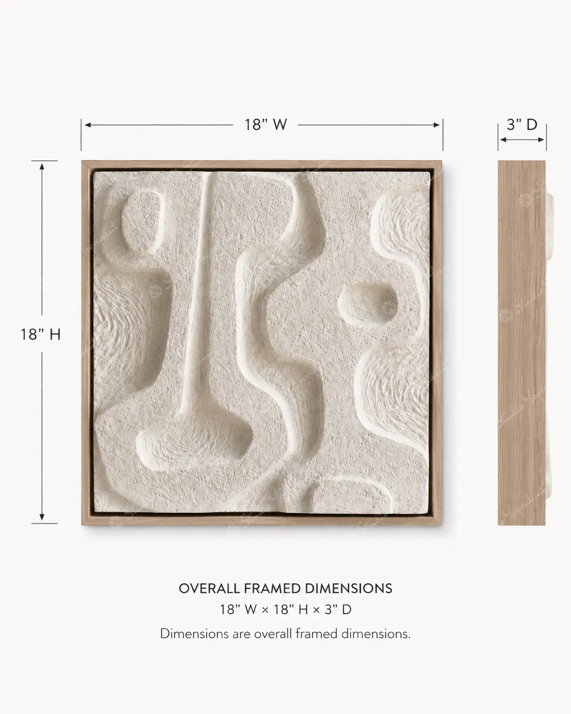 Evolution Cream Relief Tile - Image 5