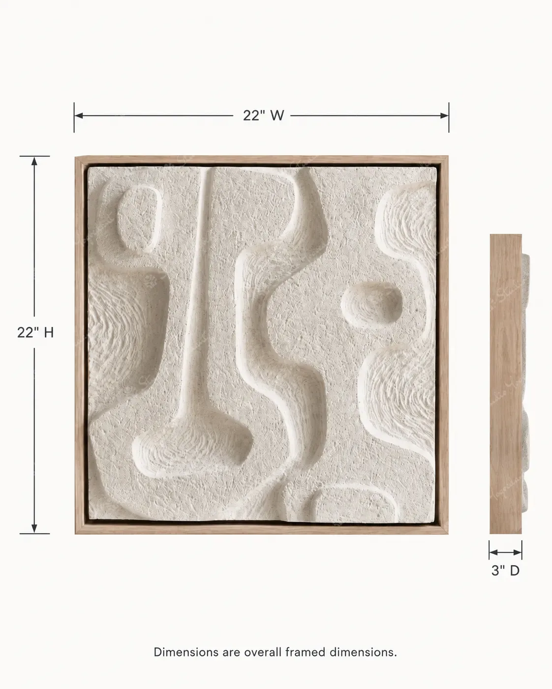 Evolution Cream Relief Tile - Image 6
