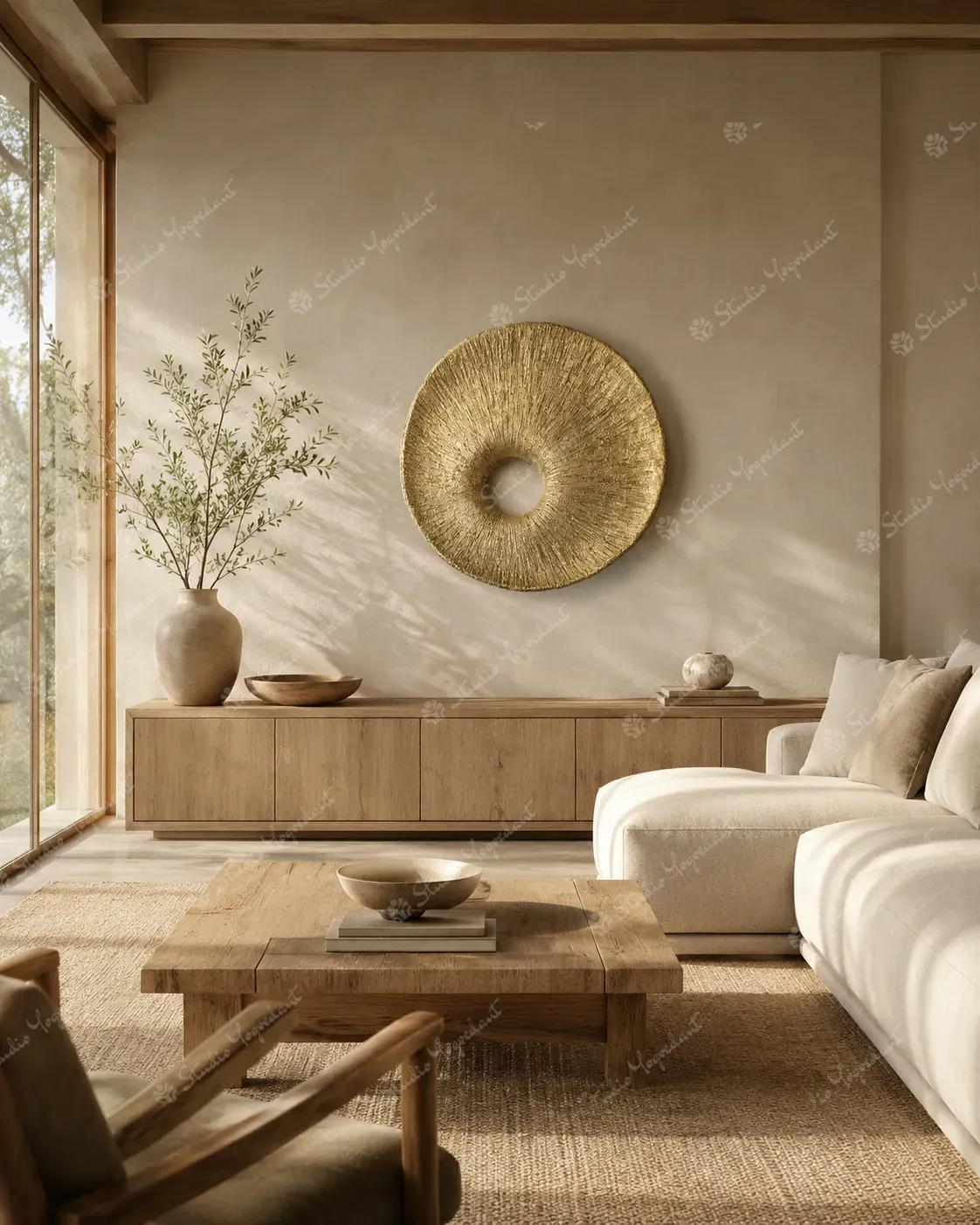 Golden Woven Halo Wall Art - Image 8