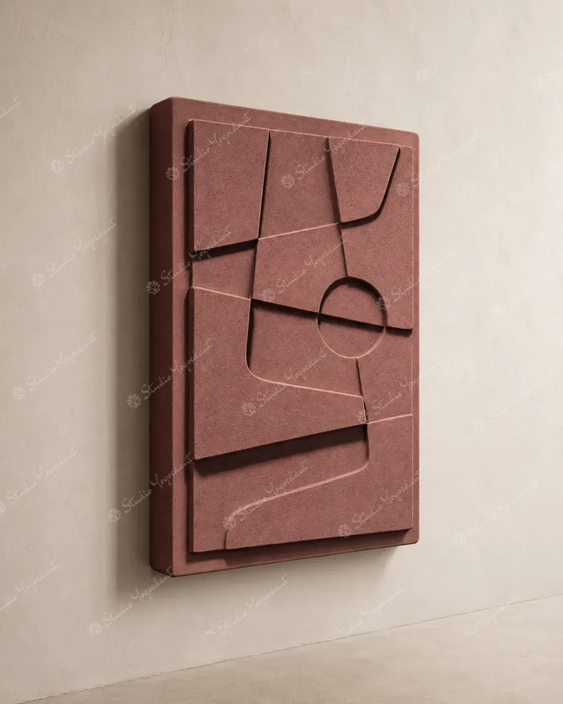 Terracotta Line Relief Panel - Image 7