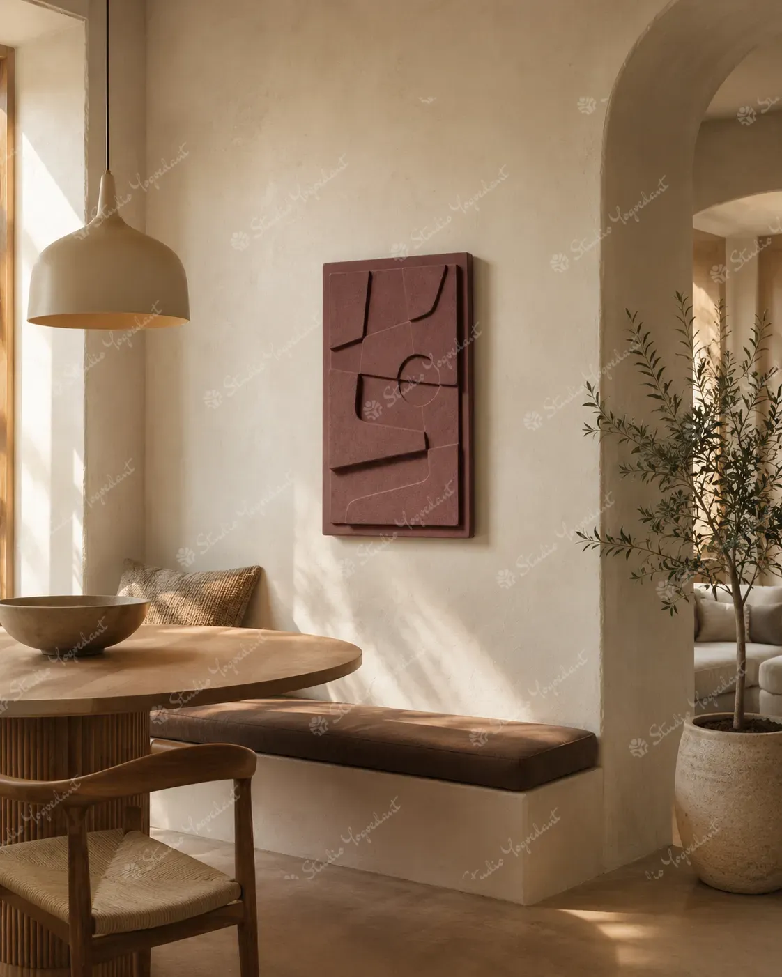 Terracotta Line Relief Panel - Image 8