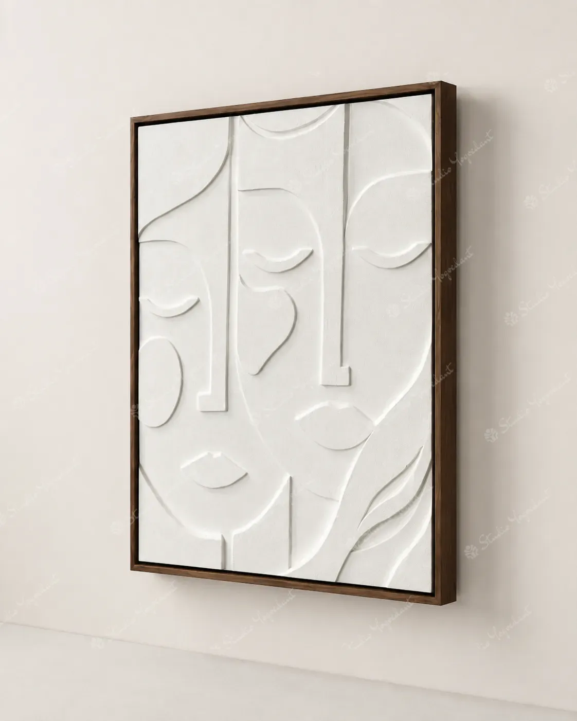 White Rhythm Relief Panel - Image 7