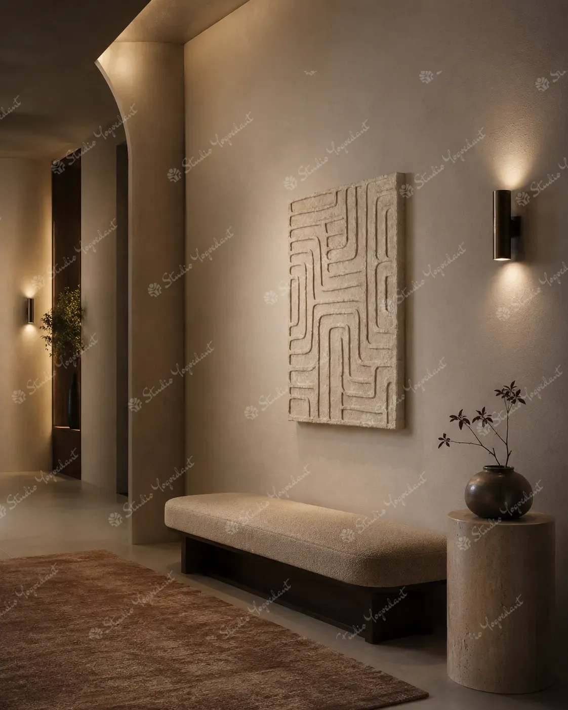 Labyrinth Line Relief Panel - Image 9