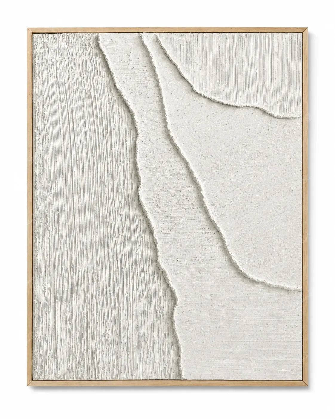 Cracked White Texture Relief