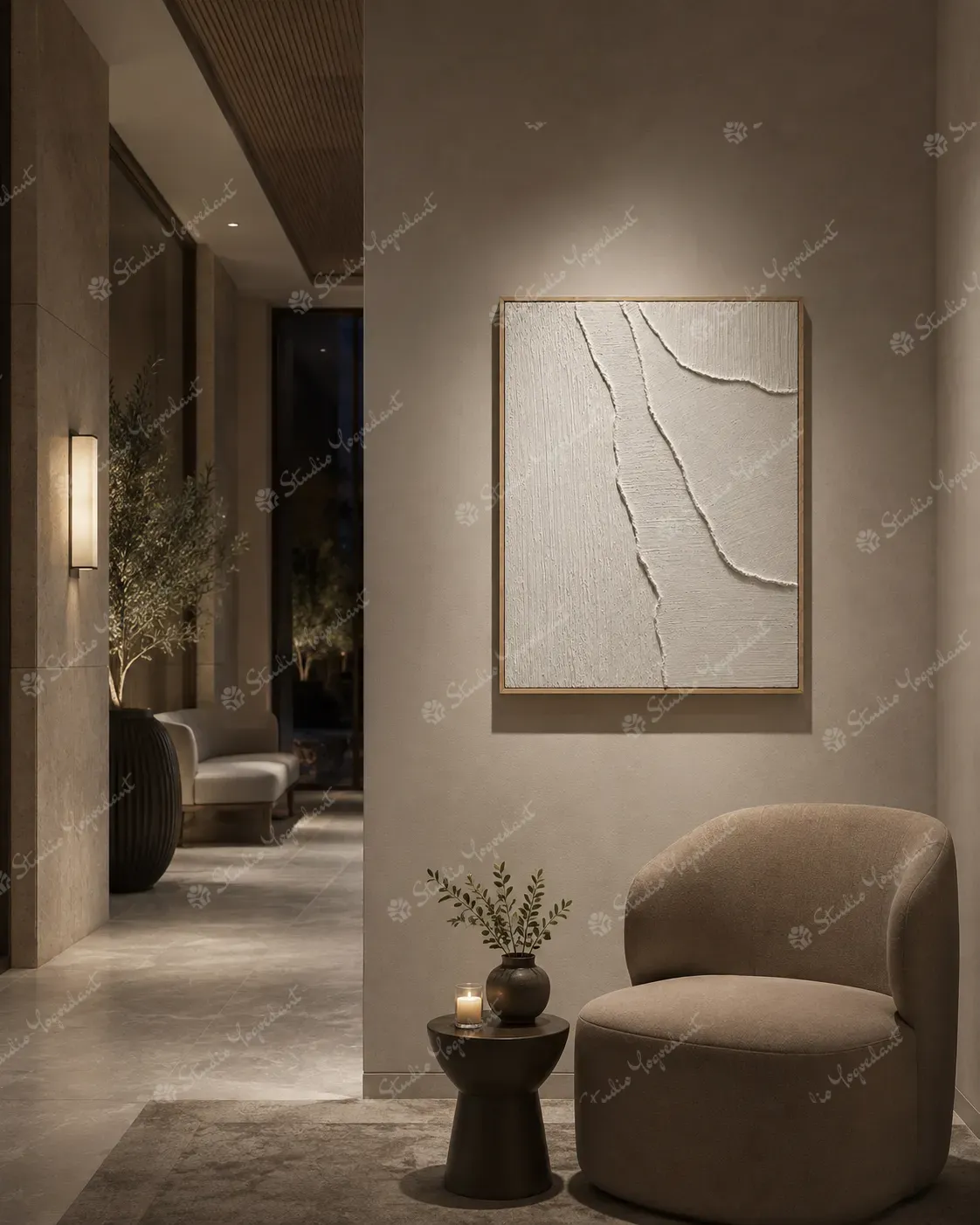 Cracked White Texture Relief - Image 9