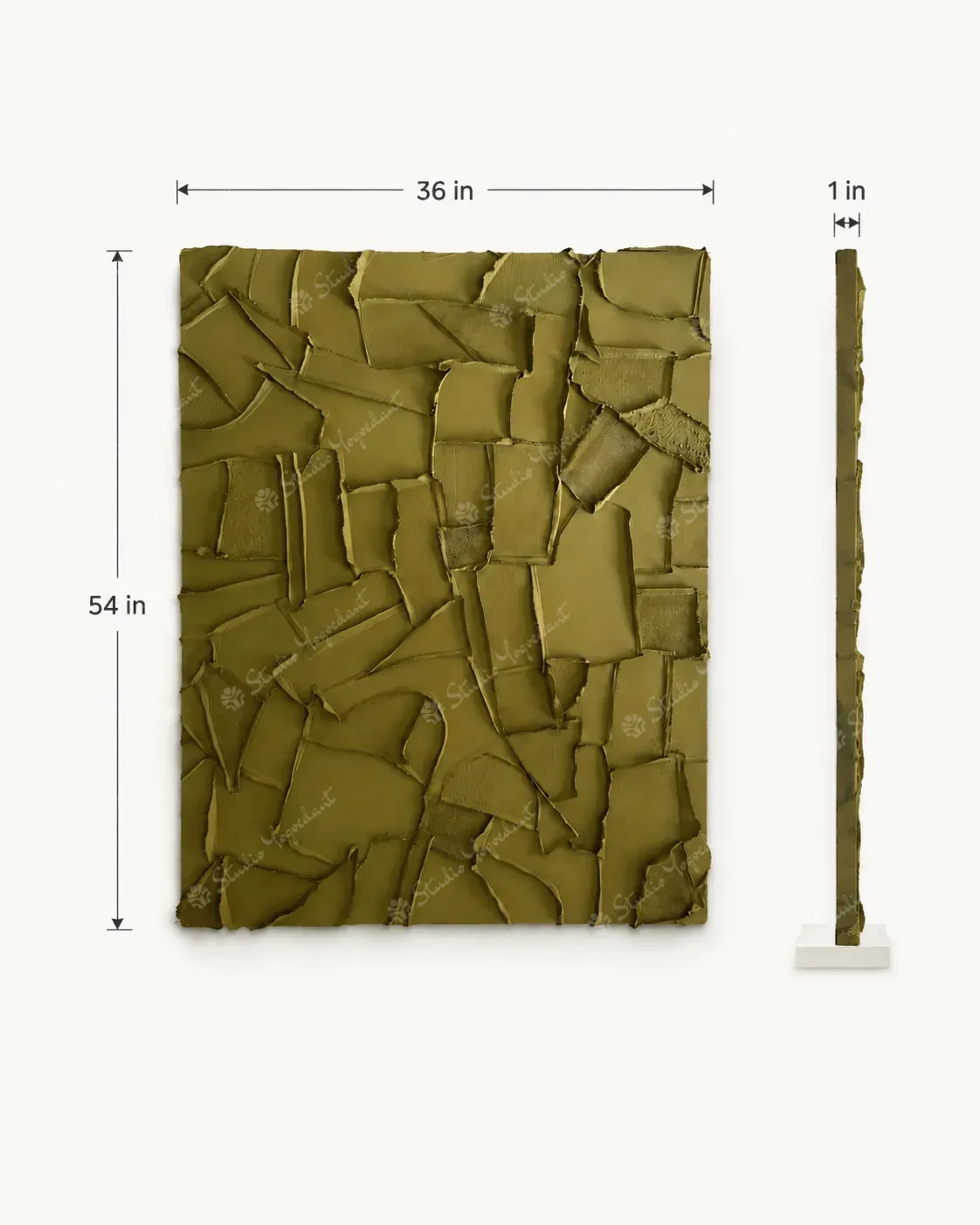 Olive Fragment Relief Panel - Image 4