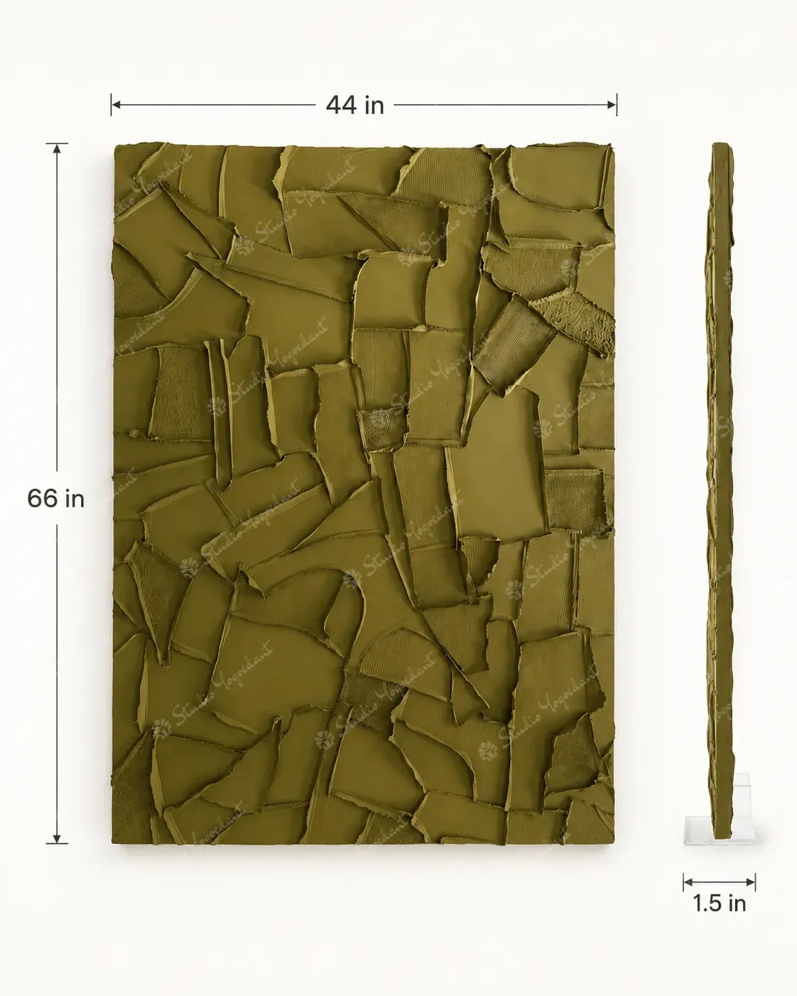 Olive Fragment Relief Panel - Image 5