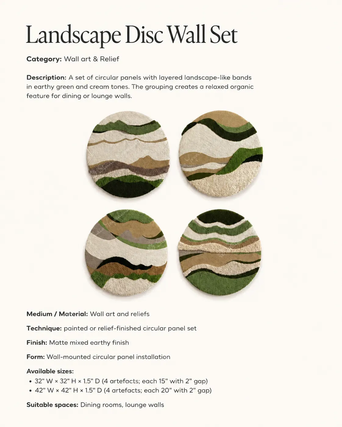 Landscape Disc Wall Set - Image 3